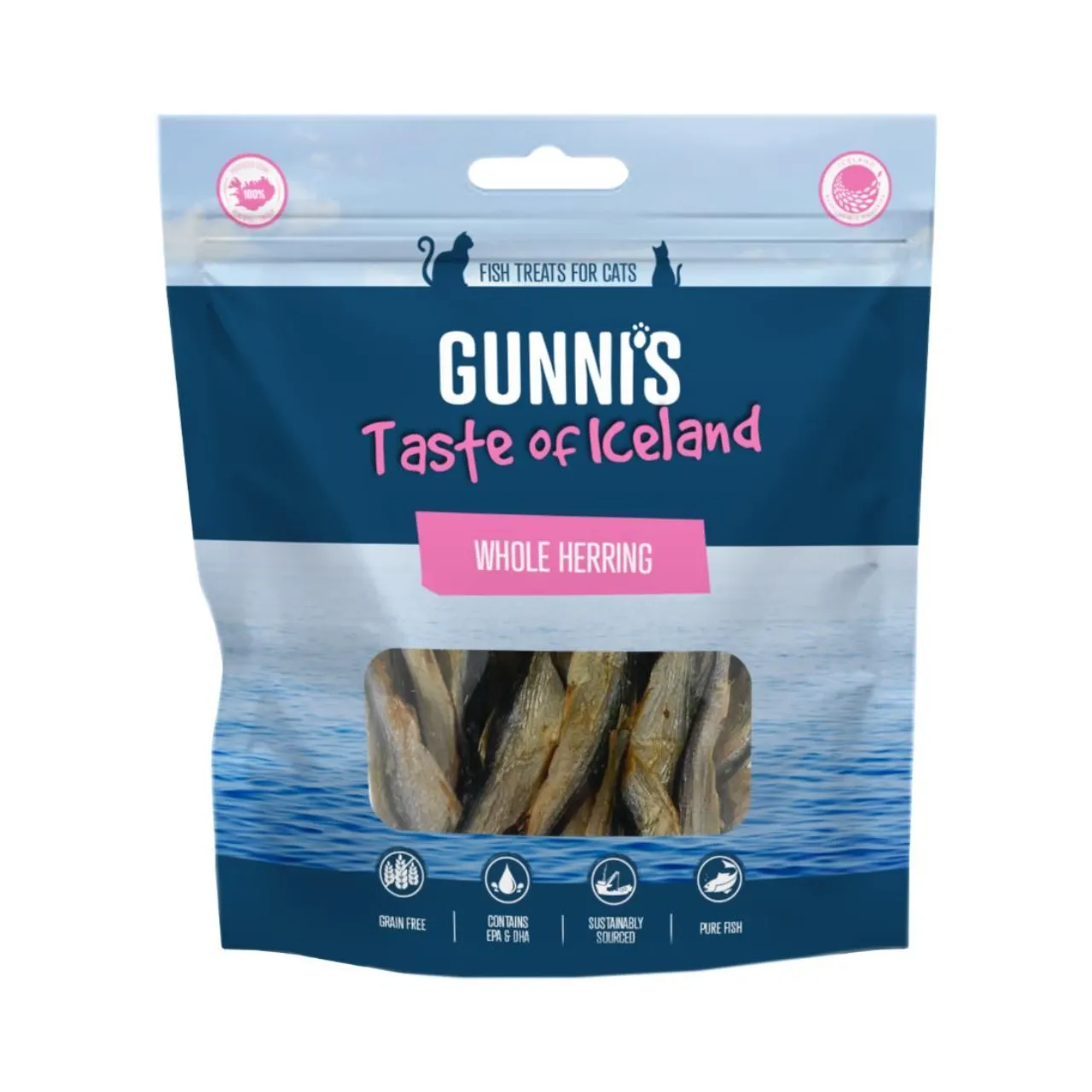 Gunnis hel sild kattegodbidder 42,5 g
